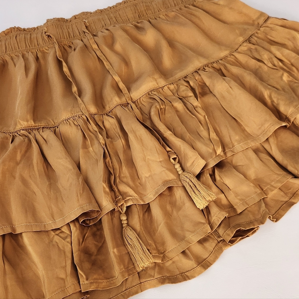 Aerie 'Sweat & Silky' Ruffle Tiered Mini Skirt - Picture 3 of 10